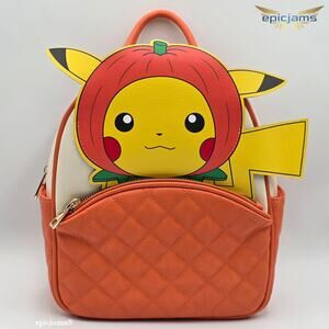 Pokemon Pumpkin Pikachu Mini Backpack New
